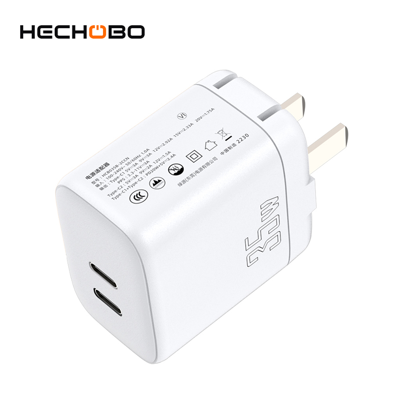35w se doblan cargadores de pared del usb del cargador 2 con el enchufe CN CCC aprobado HCB035B-2CCN